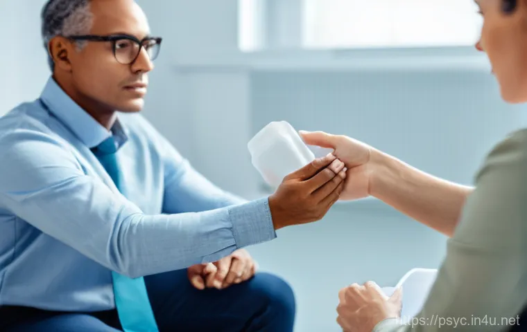 공황장애 약물 치료 효과 - **Prompt:** A diverse woman in her late 20s or early 30s, initially depicted with a look of intense ...