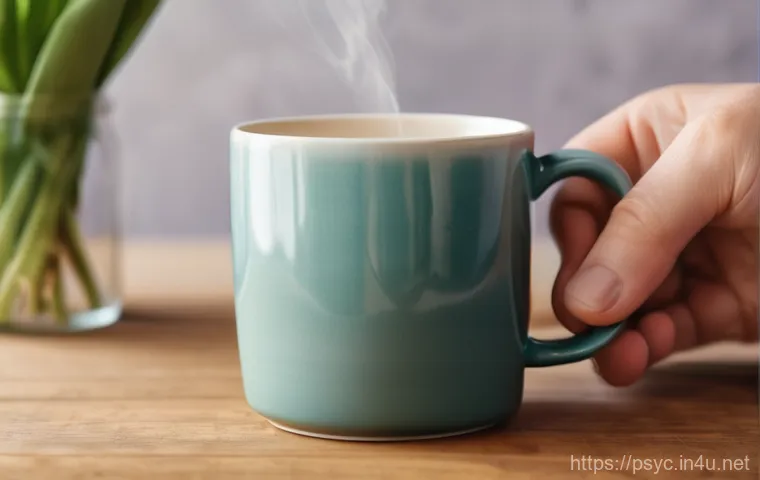 정신건강 자가 관리 팁 - A young woman, dressed in comfortable and modest loungewear (such as a soft, oversized sweater and r...